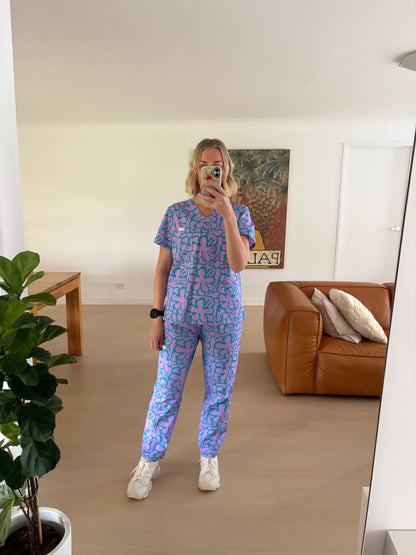 Aloha Bloom Scrub Set