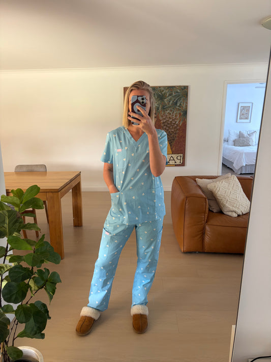 PRE-ORDER Blue Crush Scrub Set